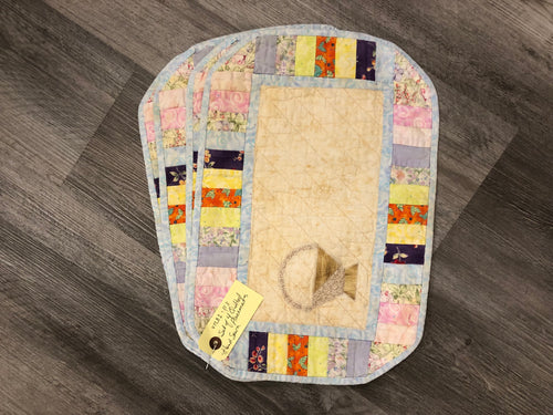 VTLD1-118 Set of 4 Quilted Placemats