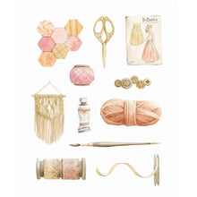 AI1-257 Art Print "Vintage Crafting Items"