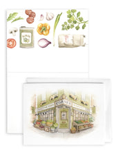AI1-038 Greeting Note Cards "Small Town Corner Store"