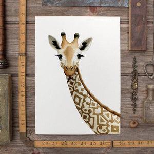 AI1-210 Art Print "Patterned Giraffe"