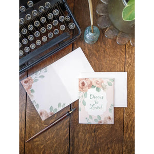AI1-063 Greeting Note Cards "In Love, We Bloom"