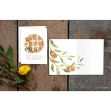 AI1-065 Greeting Note Cards "Peach Pie"