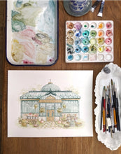 AI1-265 Art Print "Small Town Greenhouse Florist"