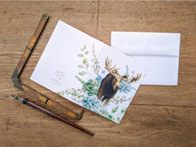 AI1-020 Greeting Note Cards "Moose"