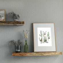 AI1-221 Art Print "Polar Bear with Greenery"