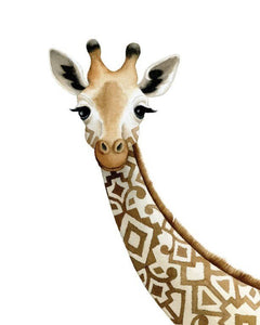 AI1-210 Art Print "Patterned Giraffe"