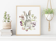 AI1-211 Art Print "Grey Rabbit "Ears Up""