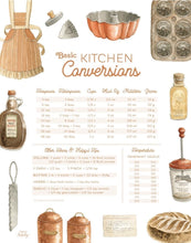 AI1-250 Art Print ""Copper Kitchen" Baking Conversion Chart"