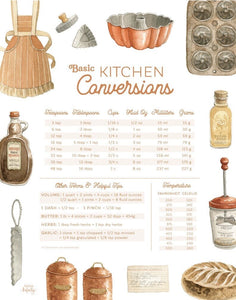 AI1-250 Art Print ""Copper Kitchen" Baking Conversion Chart"