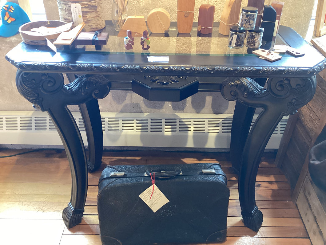 MN1-016 Antique Black Console Table