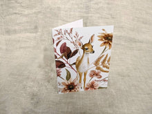 AI1-019 Greeting Note Cards "Fawn with Flora"
