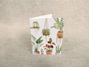 AI1-053 Greeting Note Cards "Crazy Plant Person"