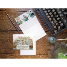 AI1-068 Greeting Note Cards "Garden Tea Party"