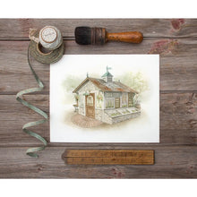 AI1-293 Art Print "Dream Vintage Potting Shed Greenhouse"