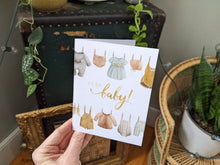 AI1-031 Greeting Note Cards "Vintage Baby Clothes"