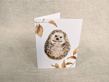 AI1-011 Greeting Note Cards "Patterned Hedgehog"
