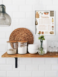AI1-250 Art Print ""Copper Kitchen" Baking Conversion Chart"