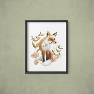 AI1-212 Art Print "Fox with Dried Flora"