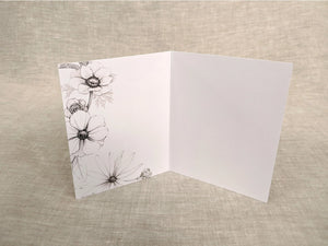 AI1-021 Greeting Note Cards "Swan with Patterned Neck"