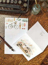 AI1-035 Greeting Note Cards "Small Town Vintage Ice Cream Truck"
