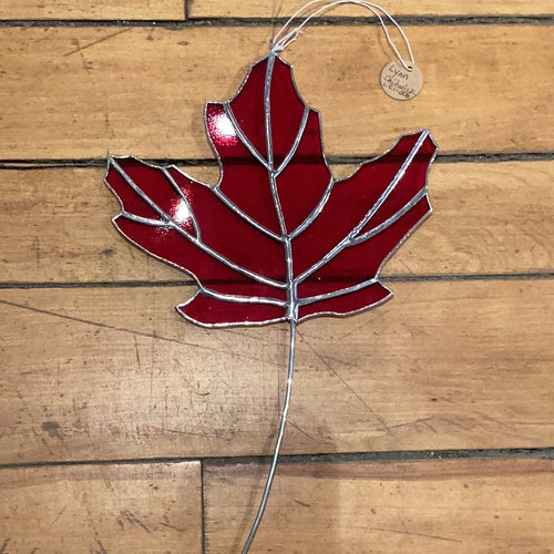 LC1-006 Maple Leaf Stained Glass