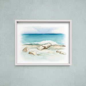 AI1-280 Art Print "Beach | Ocean Shore"