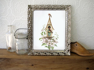 AI1-206 Art Print "Birdhouse in the garden"