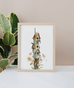 AI1-206 Art Print "Birdhouse in the garden"