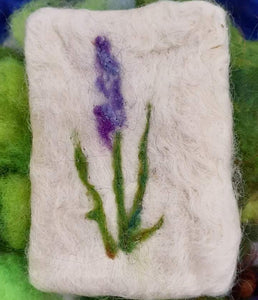 FR1-003 Lavender Felted Bar Soap