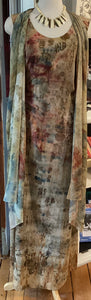 GE1-1542 Iris Maxi Dress with Scraf