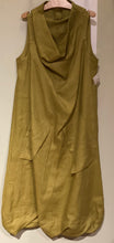 DV1-005 Cowl Neck Twist Dress Linen