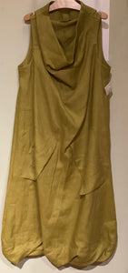 DV1-005 Cowl Neck Twist Dress Linen