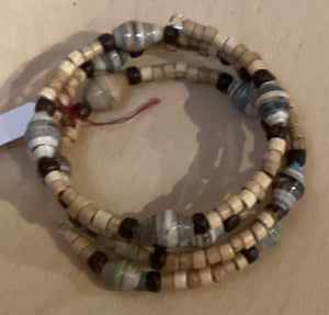 NM2-45 Bracelet Natural Wood & Stone