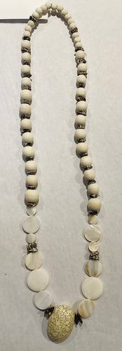 MC2-07 *Long Necklace Wood Beads