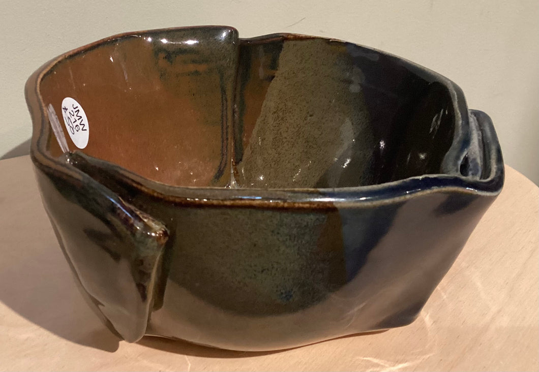 JMW-216 Small Fold Bowl *Rust/ Blue
