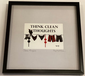 PM1-08 Think Clean Thoughts (Print Digital Art)