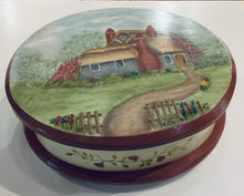 NG1-09 Oval Wooden Jewelry Box Painting