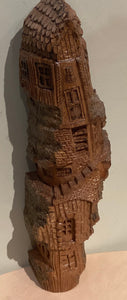 BJ1-031  Towerhouse wood carving