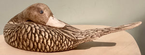 BJ1-016 Artwork Hand Wood Carved Duck