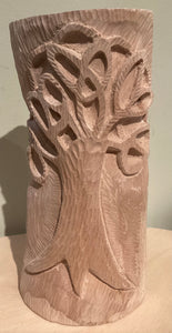 BJ1-032  Artwork Wood Carved Tree of Life