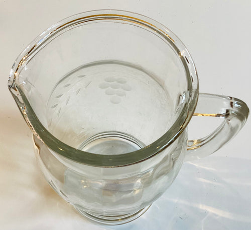 VTED1-128 Vintage Glass Pitcher