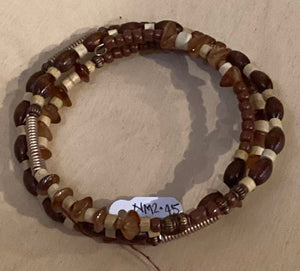 NM2-45 Bracelet Natural Wood & Stone