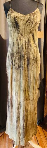 GE1-1503 Goldenrod Slip Maxi Silk Dress