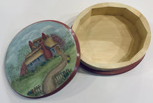 NG1-09 Oval Wooden Jewelry Box Painting