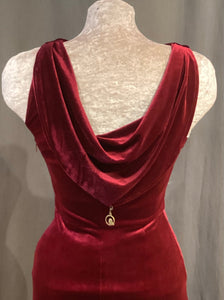 RB1-003 Velvet Red Dress _S