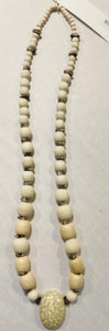 MC2-06 *Long Necklace Wood Beads