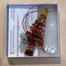 LD2-044 "Christmas Tree" Ornament Fused Glass