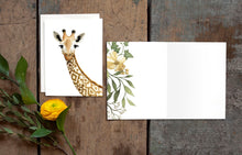 AI1-06 Greeting Note Cards "Giraffe"
