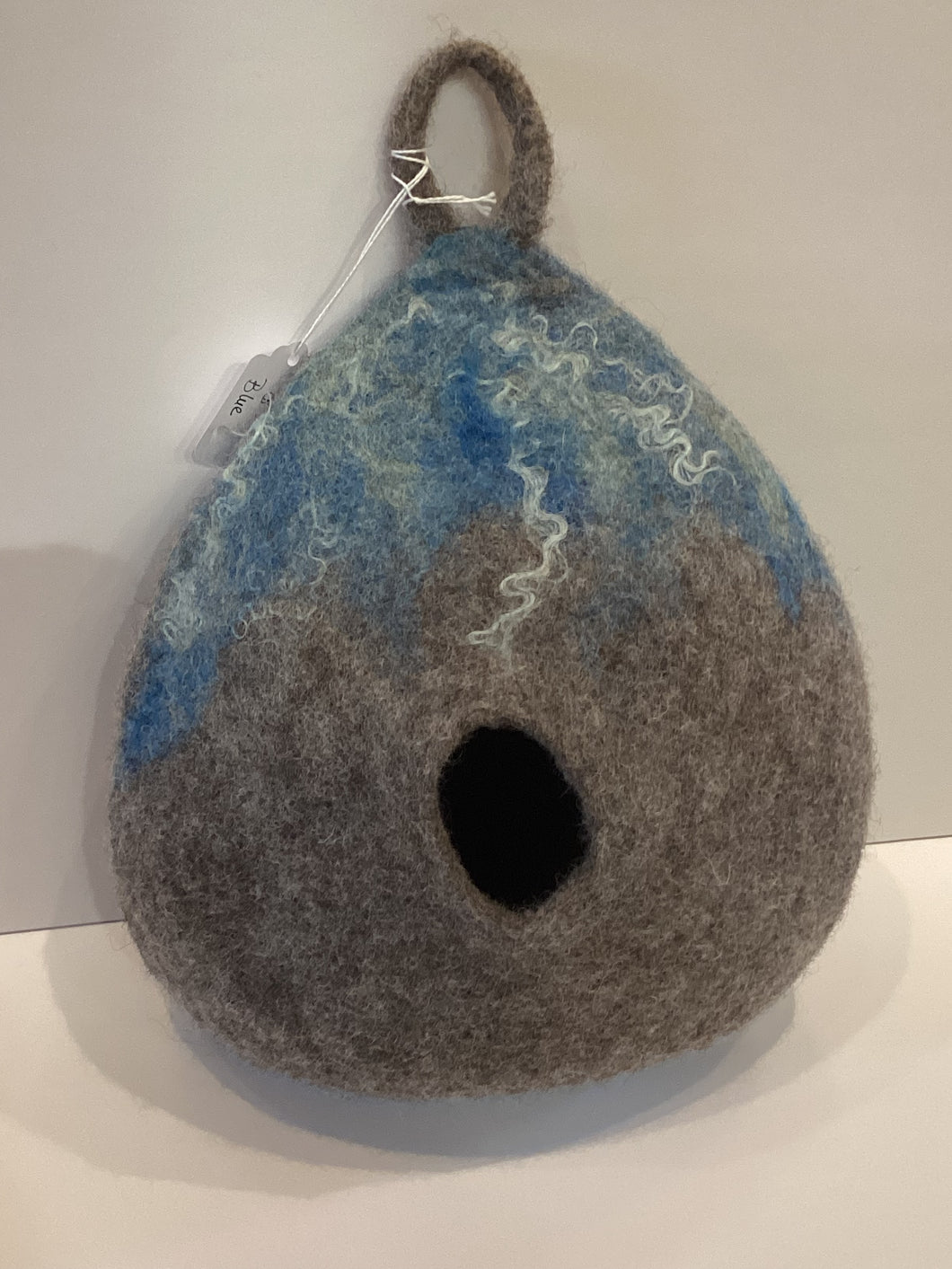 LK1-017 Hanging Wet Felted Birdhouse