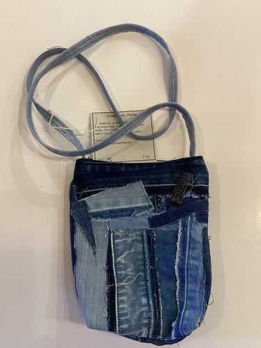 DM2-127 Denim Cross Body Purse